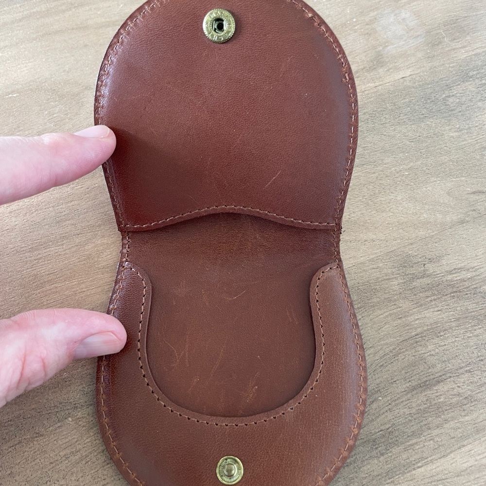 Vintage Coach International Leather Coin Case Chestnut color ๐ - Picture 6 of 10